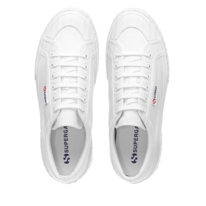 Superga 2631 Stripe Platform White-White Avorio