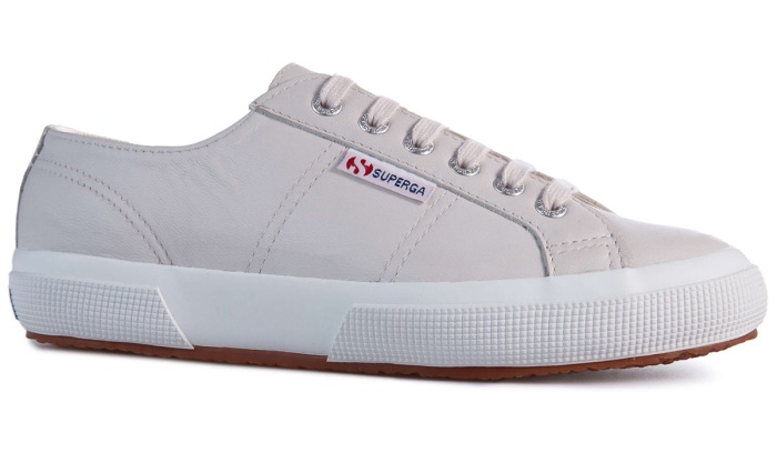 Superga 2750 Nappa Lea Violet Lt Ash
