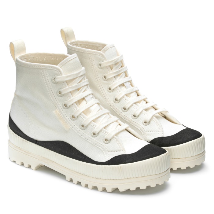 Superga 2469 Alpina Wave Tape White Avorio-Black