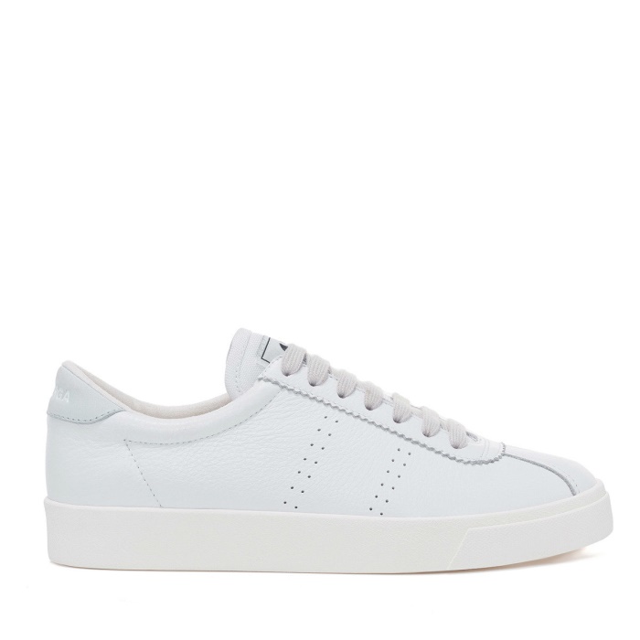 Superga 2843 Club S Comfort Leather White-Azure Lt