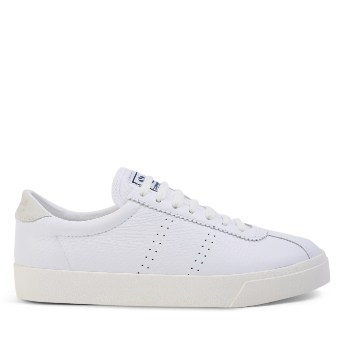 Superga 2843 Superga Sport Club S White-White Avorio-Beige Gesso