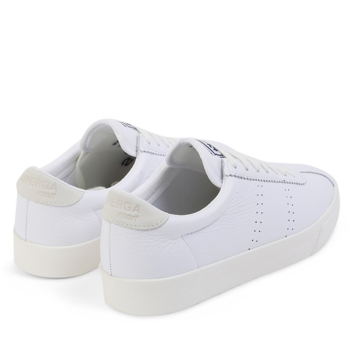 Superga 2843 Superga Sport Club S White-White Avorio-Beige Gesso