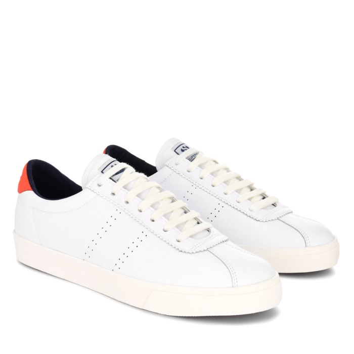 Superga 2843 Superga Sport Club S Orange Tomato-Blue Navy