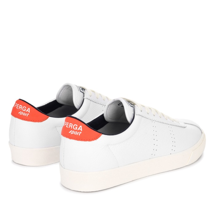 Superga 2843 Superga Sport Club S Orange Tomato-Blue Navy