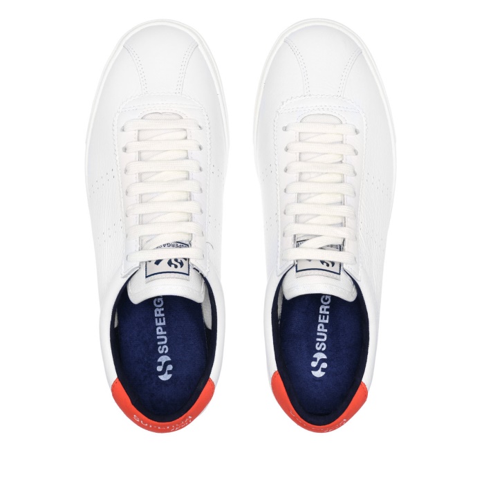 Superga 2843 Superga Sport Club S Orange Tomato-Blue Navy