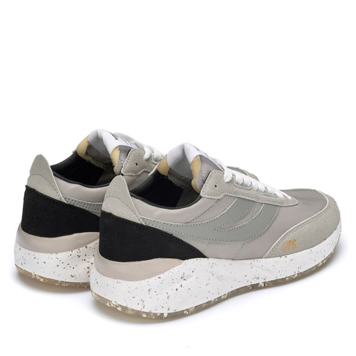 Superga 4089 Training 9Ts Slim Vegan Faux Leather Grey Colomba