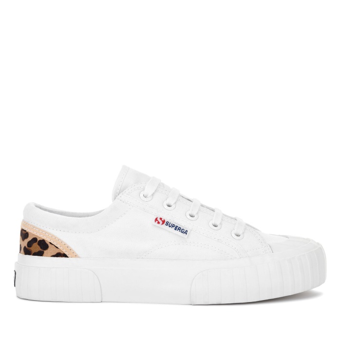 Superga 2630 Stripe Padded Leopard White-Leopard