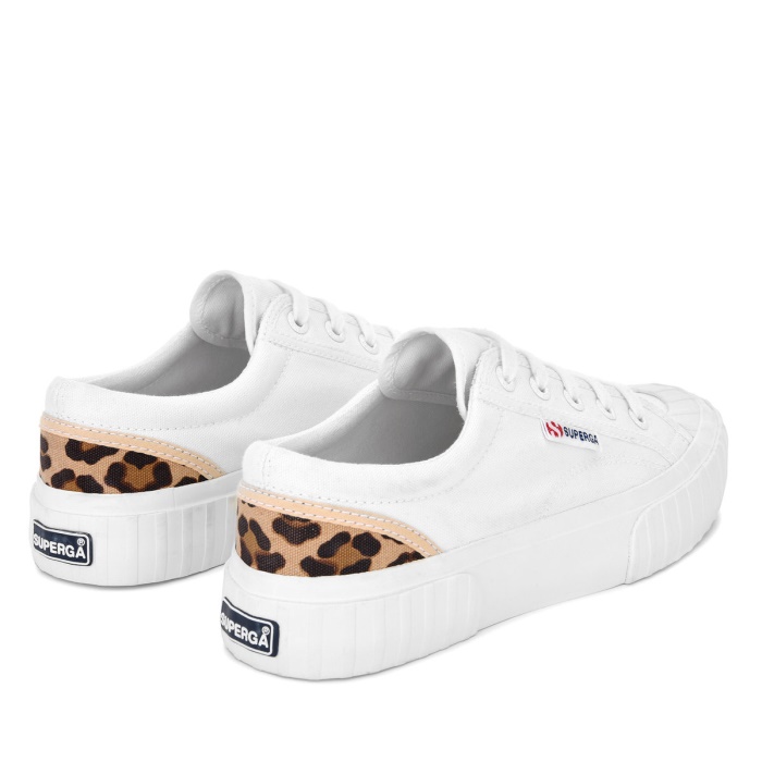 Superga 2630 Stripe Padded Leopard White-Leopard