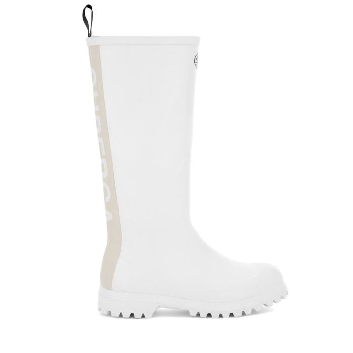 Superga 799 Rubber Boots Lettering White