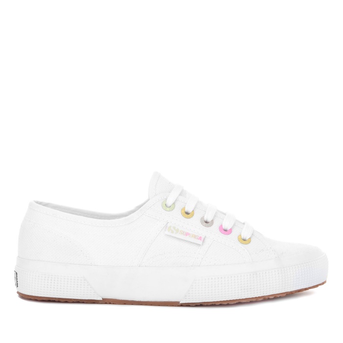 Superga 2750 Fashion Rainbow Details White-Candy Multicolor