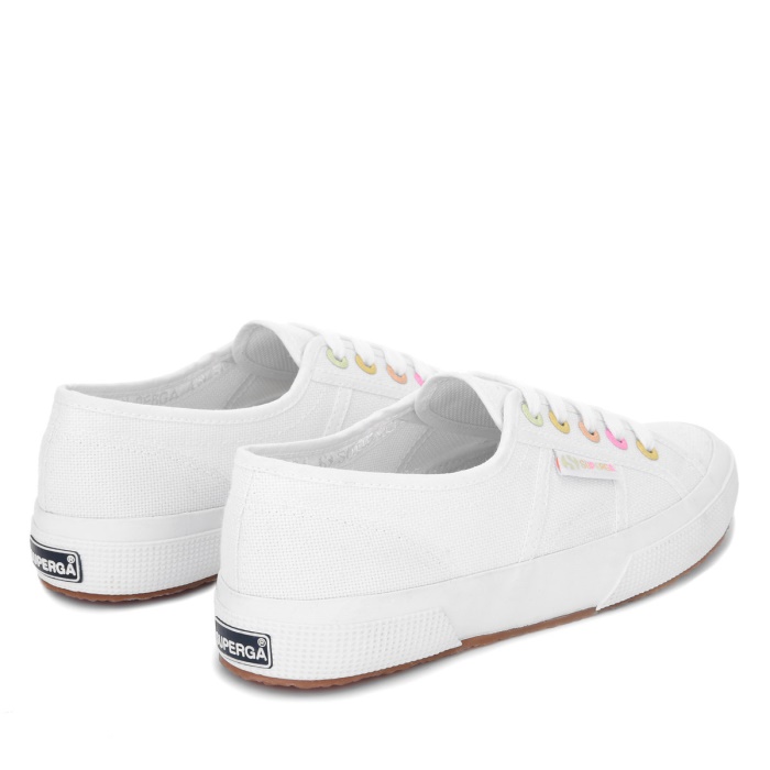 Superga 2750 Fashion Rainbow Details White-Candy Multicolor