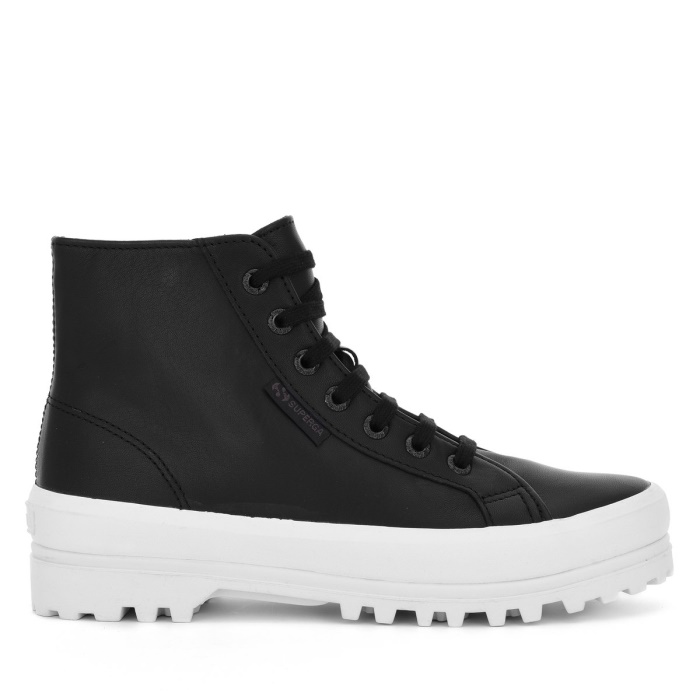 Superga 2341 Alpina Nappa Black-F Avorio