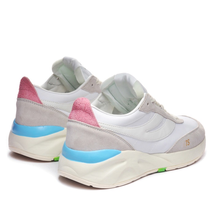 Superga 4089 Training 9Ts Slim White Turquoise Sea Green