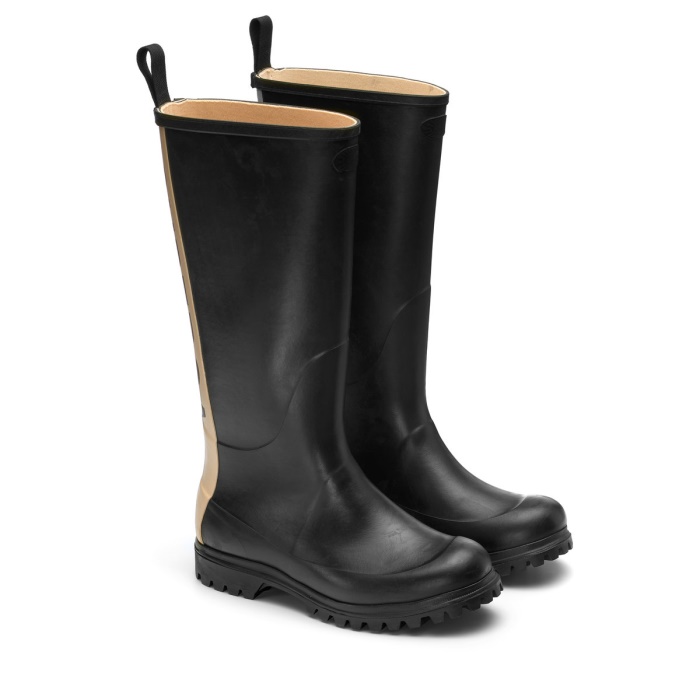 Superga 799 Rubber Boots Lettering Black