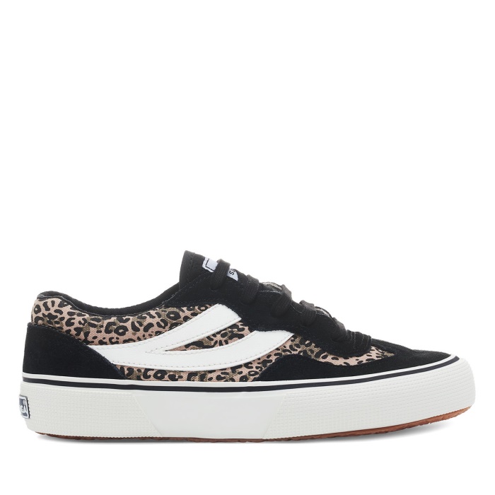 Superga 2941 Revolley Microleopard Black Micro Leopard