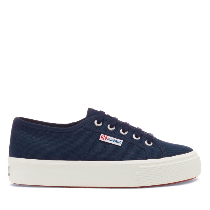 Superga 2730 Mid Platform Navy-F White