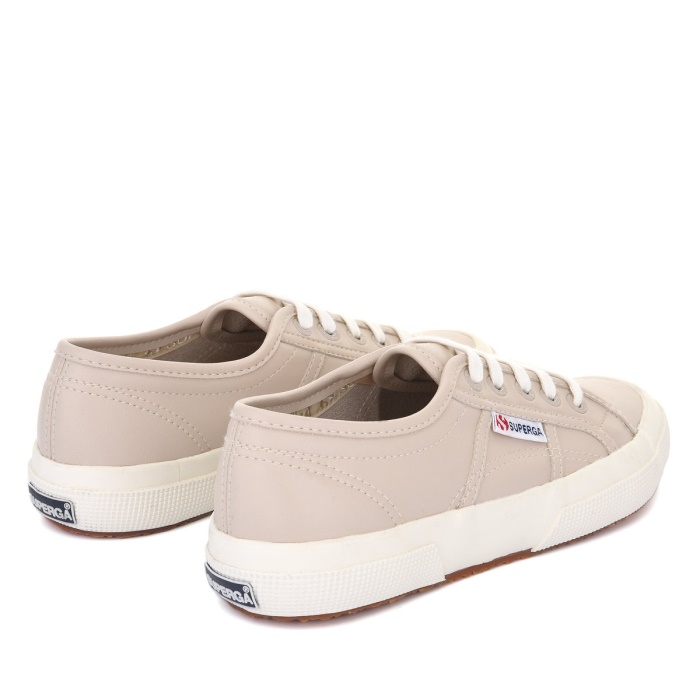 Superga 2750 Vegan Leather Beige-White Avorio