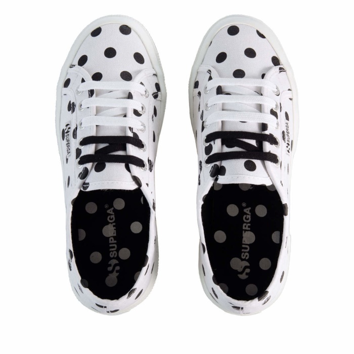 Superga 2750 Polkadots White-Black Dots