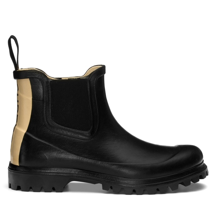 Superga 798 Rubber Boots Lettering Black