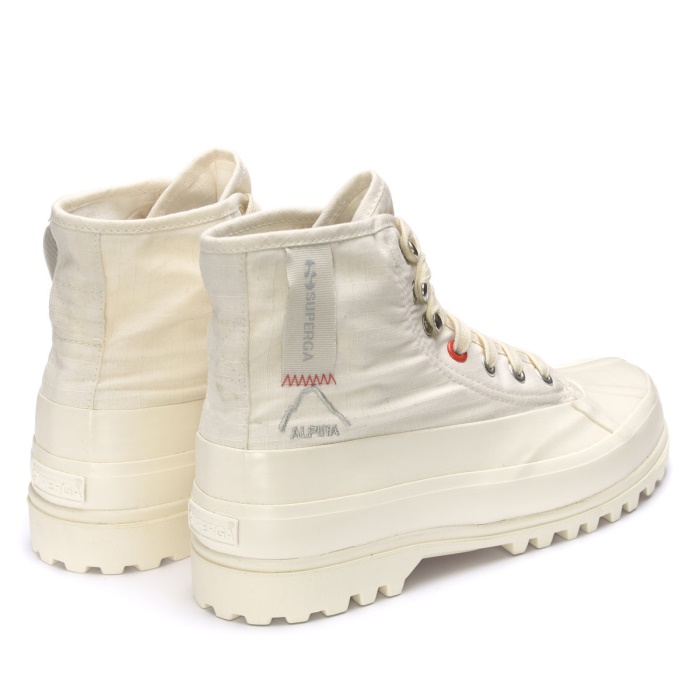 Superga 2481 Alpina Ripstop Beige Naturak-Orange Tomato