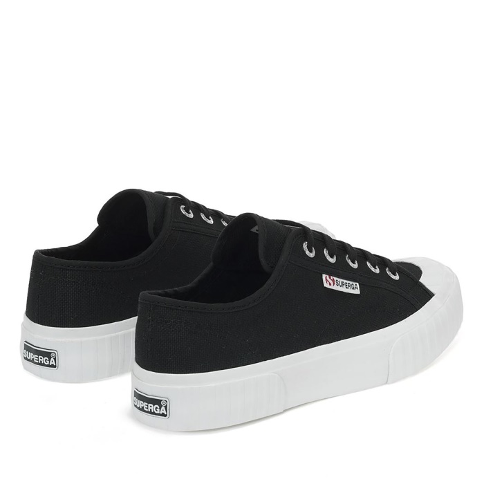 Superga 2630 Cotu Black-Fwhite