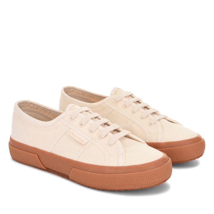 Superga 2750 Organic Canvas Natural Beige-Gum