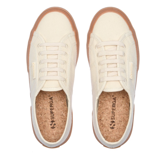Superga 2750 Organic Canvas Natural Beige-Gum