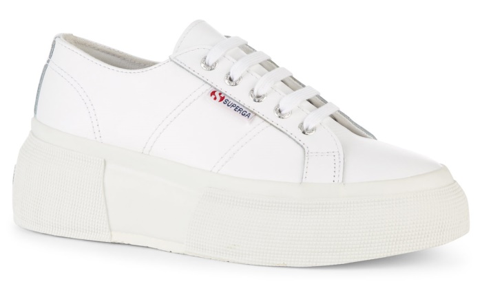 Superga 2287 Nappa Lea Up5 White