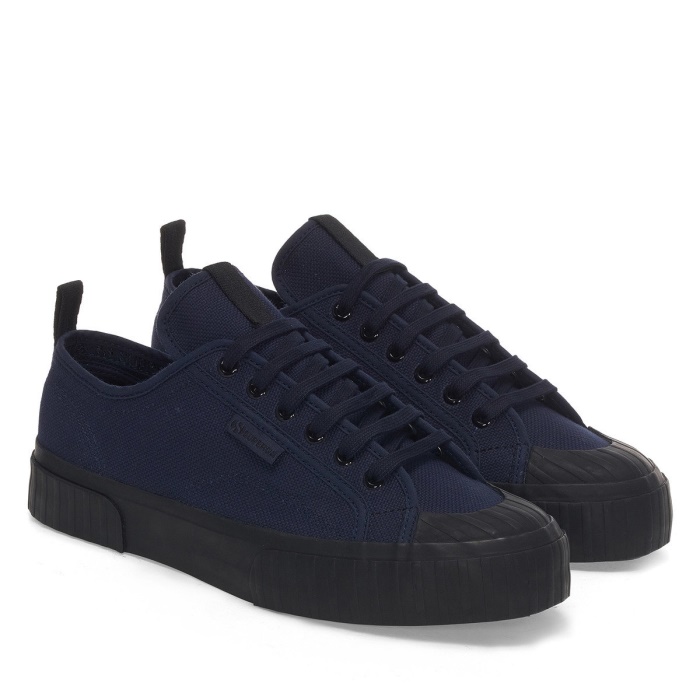 Superga 2630 Stripe Webbing Navy-Black