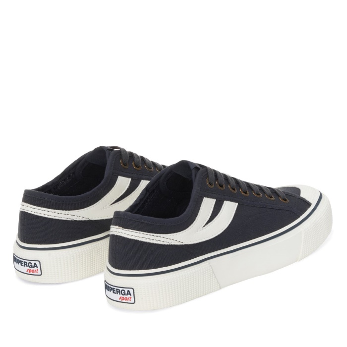 Superga 2750 Panatta 3.0 Blue Grey Dk White Avorio