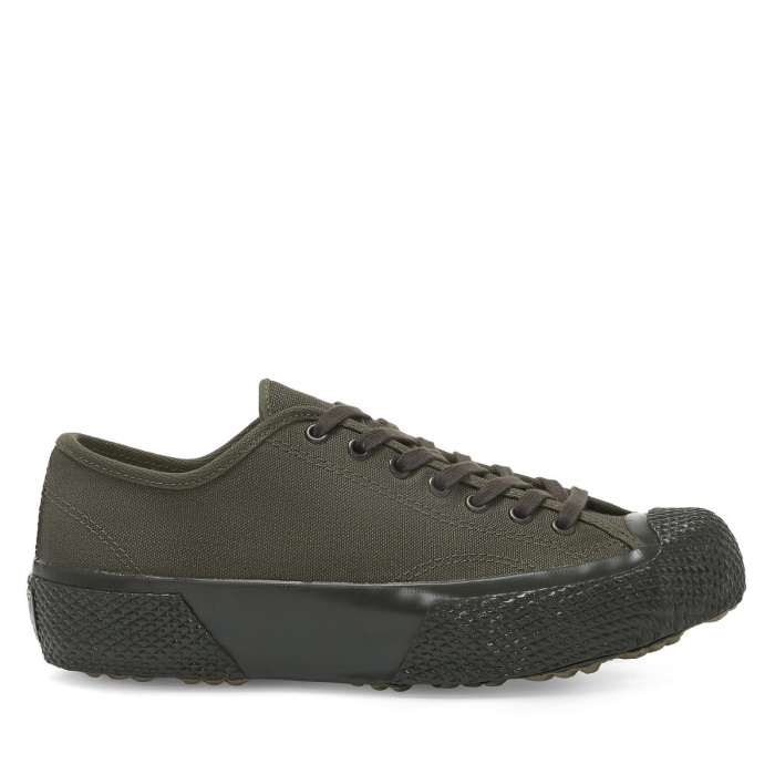 Superga 2434 Deadstock French Cotton Green - Green Dk
