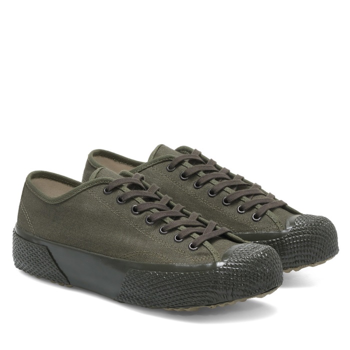Superga 2434 Deadstock French Cotton Green - Green Dk
