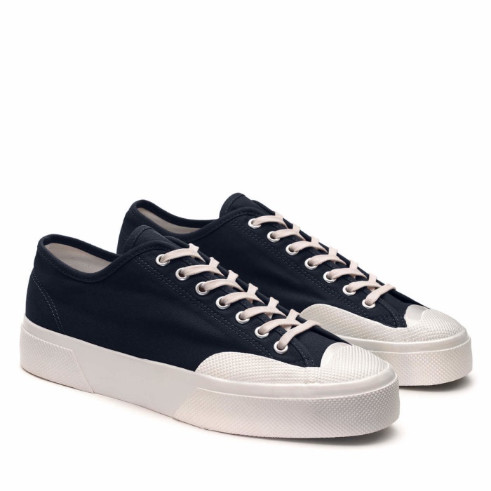 Superga 2432 W C1150 Selvedge Duck Navy-Off White