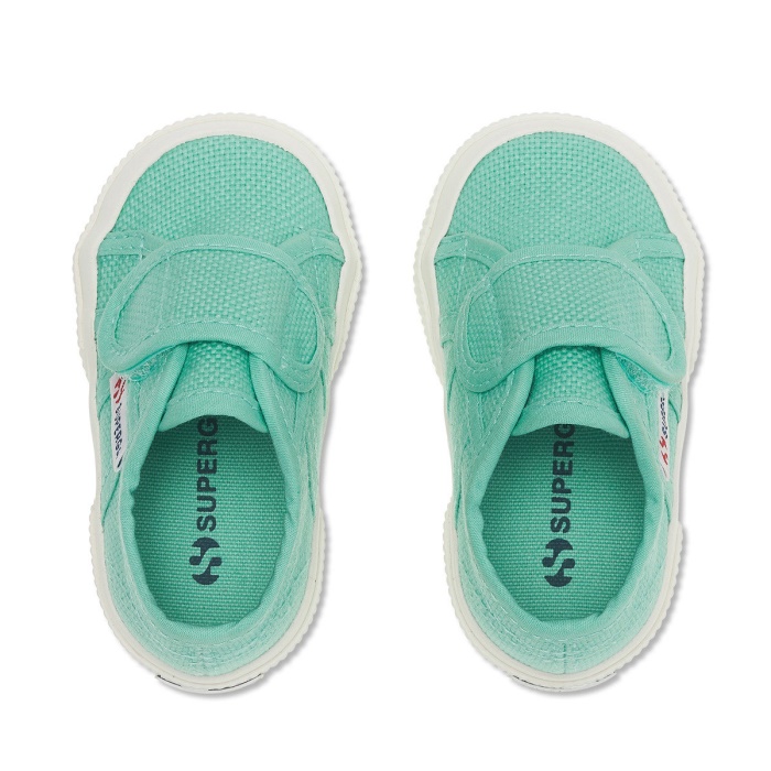 Superga 2750 Bstrap Baby Green Water-F Avorio