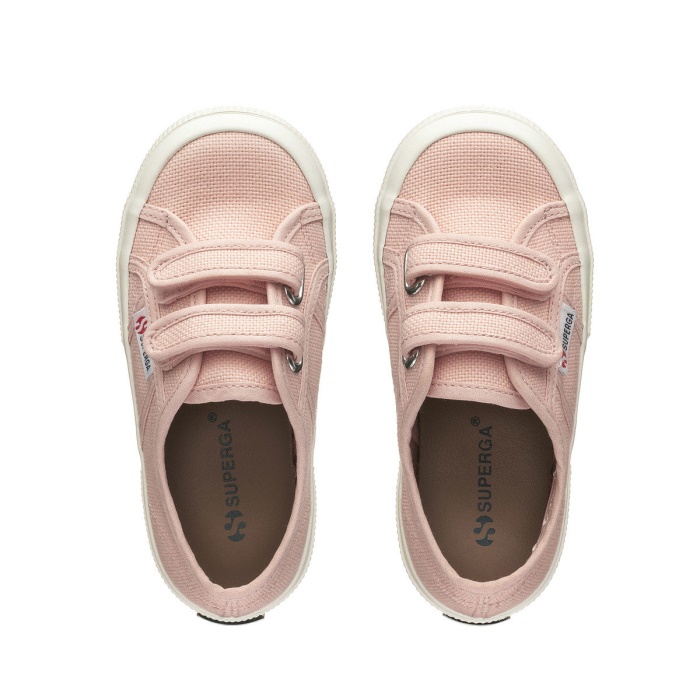 Superga 2750 Jstrap Classic Kids Pink Blush - F Avorio