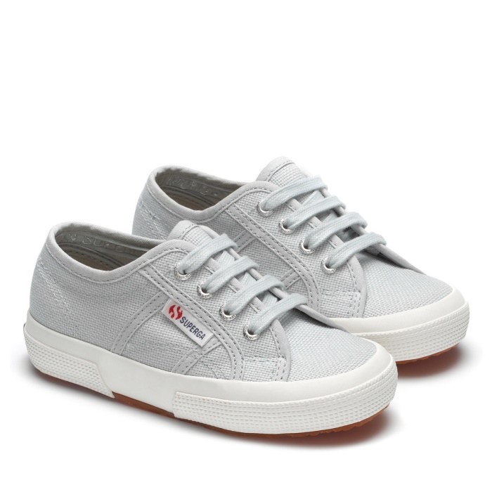 Superga 2750 Jcot Classic Kids Grey Lilla-F Avorio