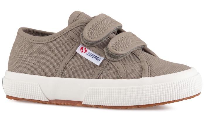 Superga 2750 Jstrap Classic Kids Green Safari-F Avorio