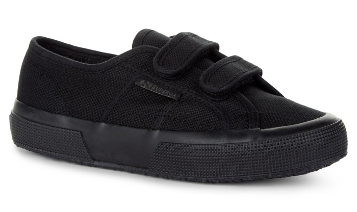 Superga 2750 Jstrap Classic Kids Total Black