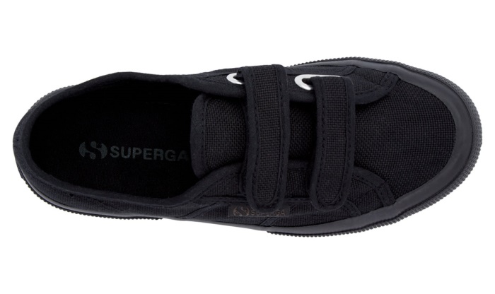 Superga 2750 Jstrap Classic Kids Total Black