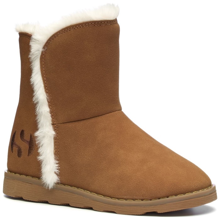 Superga 4033 Kids Faux Suede Brown Bronze