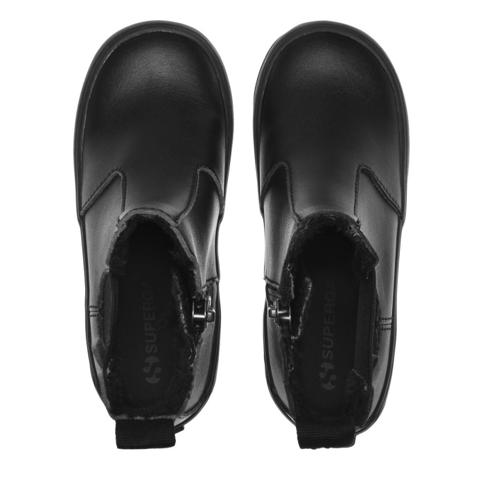Superga 2666 Kids Vegan Boot Total Black