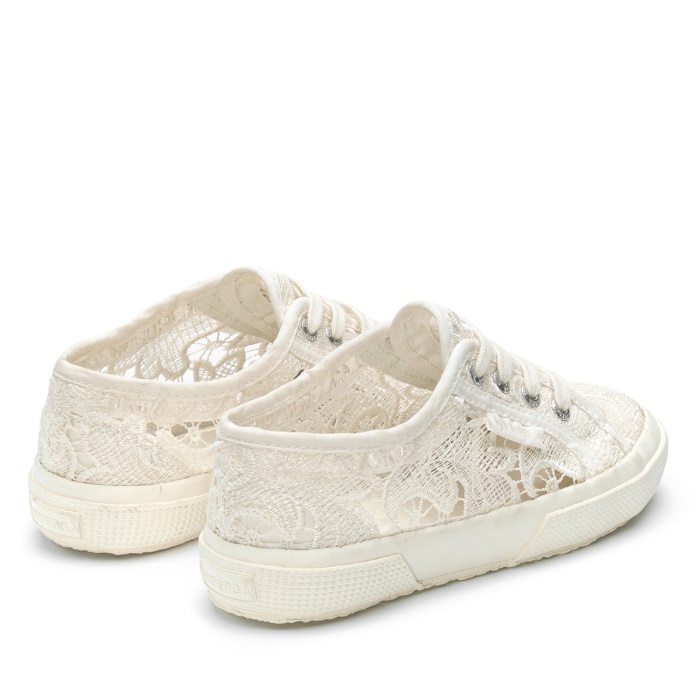 Superga 2750 Kids Macrame Total White Avorio