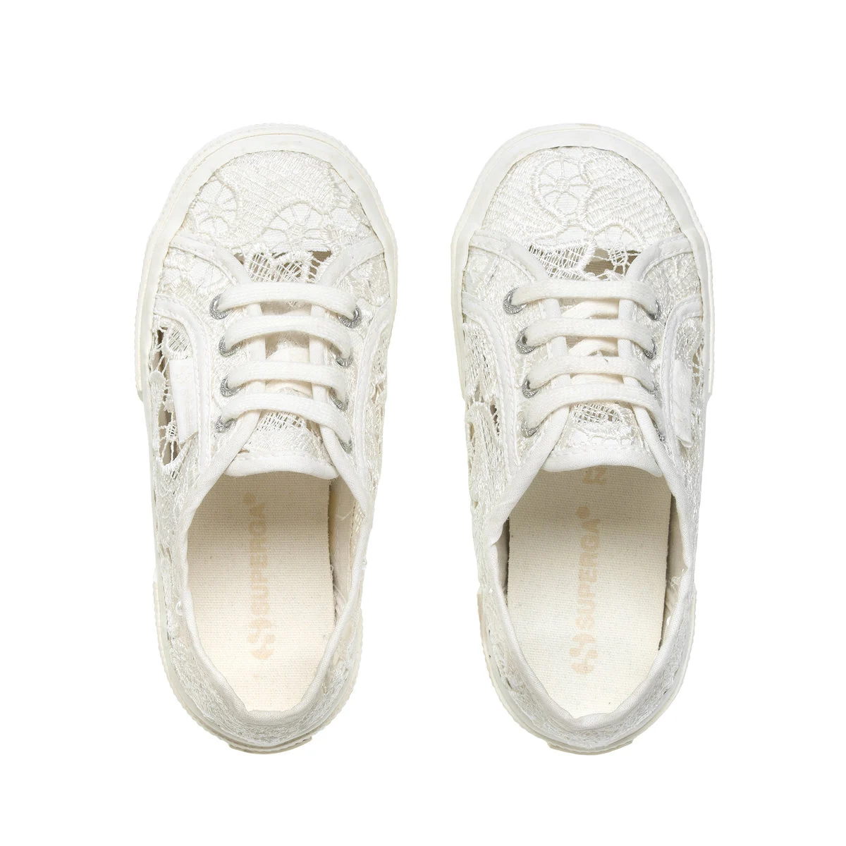 Superga 2750 Kids Macrame Total White Avorio