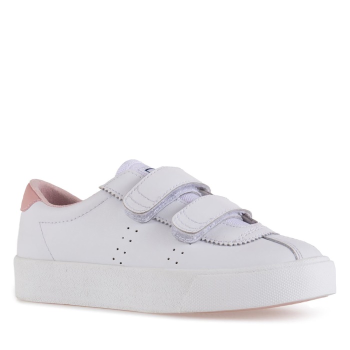 Superga 2843 Superga Sport Club S Kids White-Pink Smoke