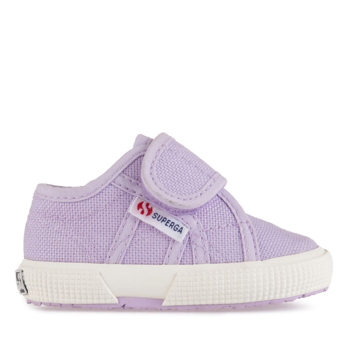 Superga 2750 Bstrap Baby Violet Lilla-F Avorio