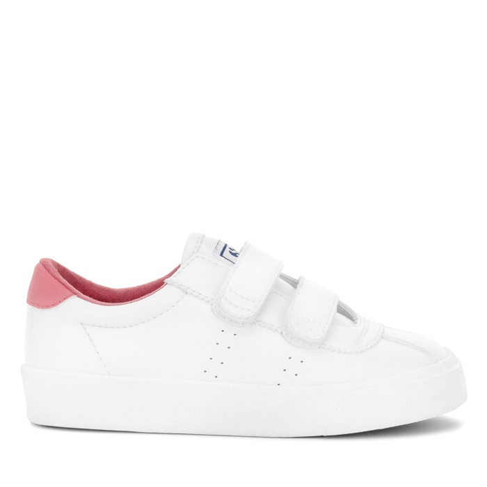 Superga 2843 Kids Club S Vegan White-Pink Dusty