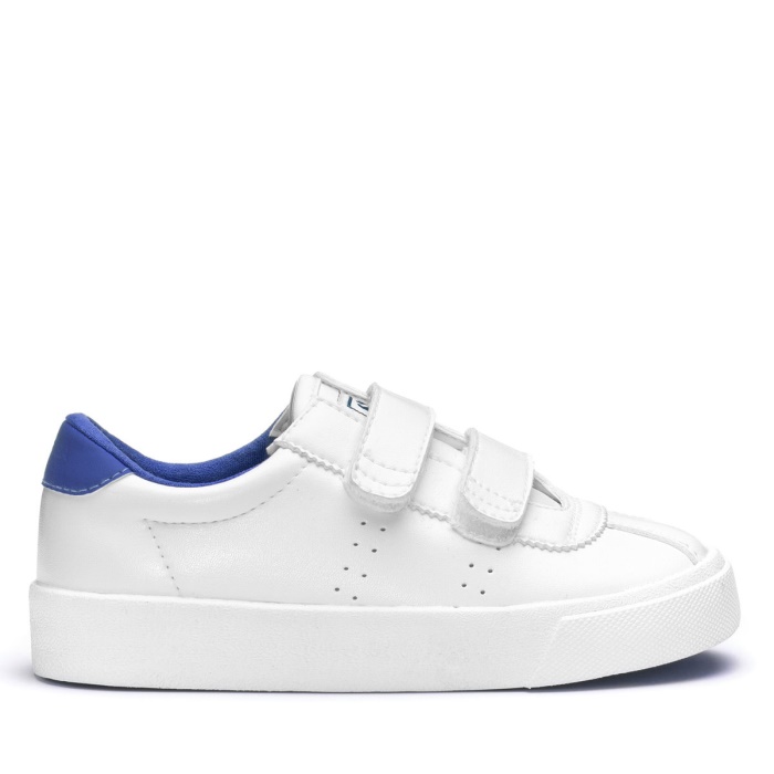 Superga 2843 Kids Club S Vegan White-Blue Cold