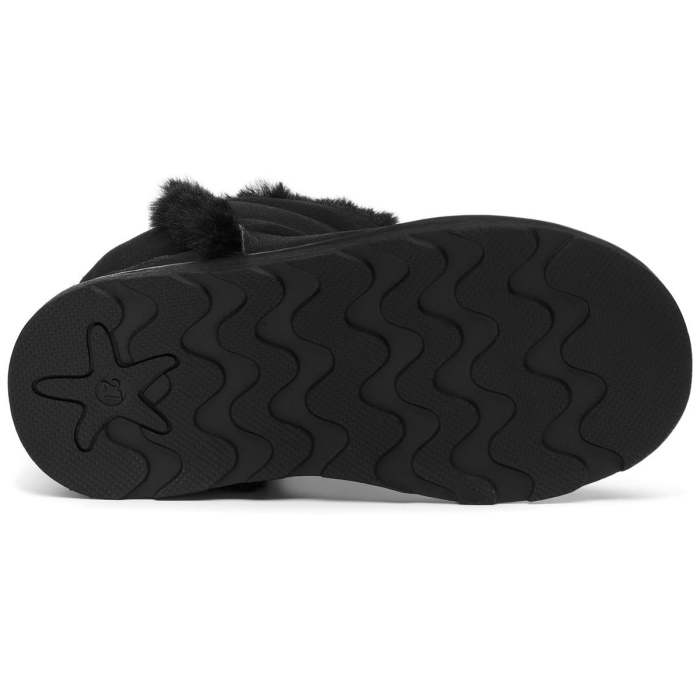 Superga 4033 Kids Faux Suede Total Black