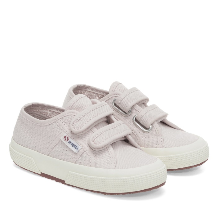 Superga 2750 Jstrap Classic Kids Pink Ish-F Avorio