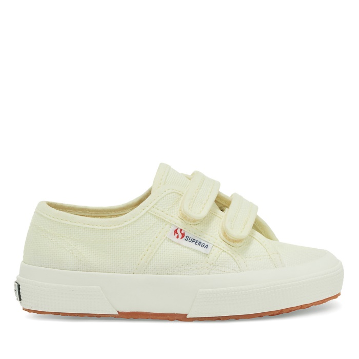 Superga 2750 Jstrap Classic Kids Green Lt-F Avorio